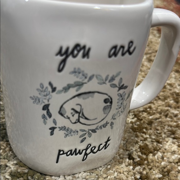 Rae Dunn White Ceramic Mug with Dog Design - Picture 4 of 6